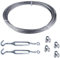 SUKITMISO 10M 4mm Drahtseil Set, Drahtseil Rankhilfe Set, Stahlseil mit Seilspanner und Bügelformklemme, Seilspanngarnitur für Hänge, Gardinen seil, Garten, 10m Stahlseil 6x7