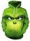 SENTOYA Weihnachten Grinch Hoodie Sweatshirt Pullover Kapuzenpullover Spaß Langarm Casual Jumper Bequemes Sweatshirt Für Erwachsener Herren Damen (DE/NL/SE/PL, Alphanumerisch, XXL, Stil A)