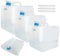 LOLYSIC 3 Pcs Collapsible Water Containers with Spigot, 10L & 15L & 20L Portable Water Storage Jugs, BPA-Free Foldable Camping Water Carrier Water Tank for Outdoor Hiking Climbing Picnic BBQ Travel