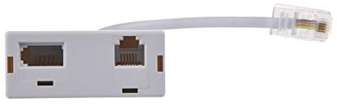 casstaly Telefonadapter von einer RJ45-Buchse auf zwei RJ11- und BT-Buchsen