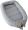 SEB MARKET | Nido Bebé 0-7 Meses 100% Algodón Certificado Oeko-Tex, Reductor de Cuna y Cuna de Viaje - Nido Bebé Acolchado y Mullido, Ideal para Colecho y con Lazo Ajustable 100% Made in Spain (Gris)