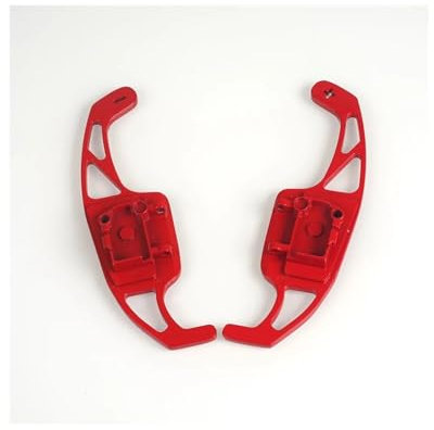 TGFCRUH Schaltpaddel Kompatibel Mit Skoda Für Octavia A7 Für MK3 5E RS VRS 2013 2014 2015 2016 2017 2018 2019 Autolenkrad-Schaltwippenverlängerung(Red)