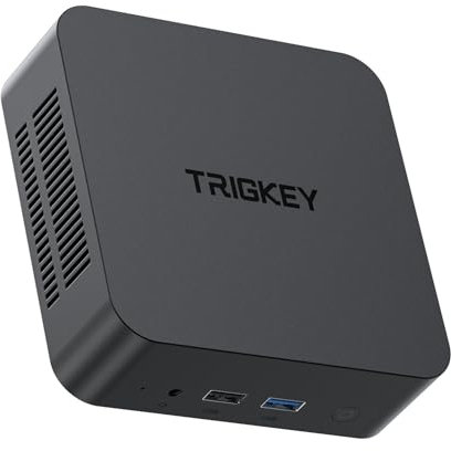 TRIGKEY Key-N95 Mini PC, Intel Alder Lake N95 16G DDR4 500G SSD (4C/4T, fino a 3,4GHz), N95 Mini Computer Supporto W 11, Doppia Uscita Schermo 4K, WiFi-5, BT5.0, Ethernet 1000MB/S
