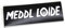 2x Meddl Loide Auto Sticker Haevy Metal Outdoor rechteckig Hard Blues Rock Rockmusik Aufkleber Schwarz Weiß