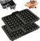 Lifhety 2 Pièces Accessoires Air Fryer Ninja, Moule Silicone à Gaufres pour AF400EU, AF451EU & AF500EU, Gaufriers Belges pour Dual Zone Friteuse, Ninja Double Stack XL Airfryer Accessories
