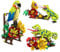 HOGOKIDS 3 in 1 Flowers Frog Parrot Lizard Building Set - Botanical & Animals Figures Building Toy for Home Office Art Decor Display Transforms Model Learning Gift for Adults Kids Boys Girls(672PCS)