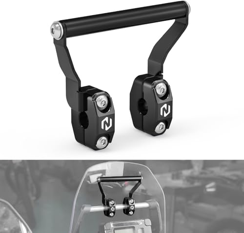 NICECNC Staffa di navigazione Supporto a morsetto Staffa di navigazione Compatibile con Yamaha Tenere 700 /XTZ700 2019-2024, Tenere 700 Rally Edition 2020-2024, nero, vedi montaggio