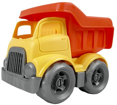 CELMAN Kipplaster Spielzeug – Kippfahrzeug mit beweglicher Mulde, Bio Sandspielzeug für Mädchen & Jungen, BPA-frei, spülmaschinenfest, für Garten & Sandkasten