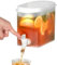 Distributore di bevande – Bollitore freddo da 2,8 l con rubinetto | Dispenser di acqua per frigorifero | Bollitore per ghiaccio freddo | Contenitore per bevande fresche di grande capacità per cucina e