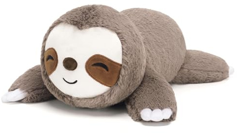 SQEQE Weighted Sloth Stuffed Animals, Giant Sloth Plush Pillow 60CM | Large Weighted Teddy, Soft & Cuddly Plush Toy, Ideal Gift for Kids Adults, Room Decor