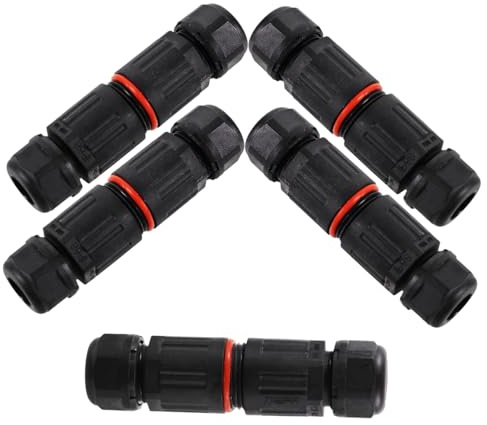SHINEOFI 5pcs Connector Cable Glands Adapter Outdoor Electric Cable Cover Professional Wire Connector for Outdoor Lighting and Electrical Joints