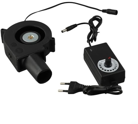 Adjustable Blower Fan for BBQ Heater 58 CFM Air Blower with Speed Regulator Portable Cooking Machine Compatible with Outdoor Grilling and Camping Use