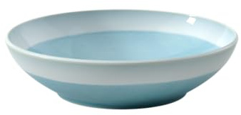 like. by Villeroy & Boch – Perlemor Aqua Schale, Maße: ca. 26 × 26 × 7 cm, Blau, spülmaschinenfest & mikrowellensicher, Effektglasur im Pottery-Look, Schale aus Premium Porzellan