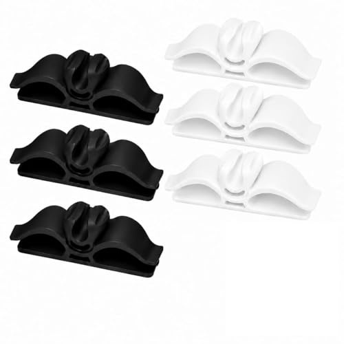 6PCS Upgraded Cord Organiser, Self-Adhesiv Cord Winder, Cable Tidy Clips, Cable Management for Kitchen Appliances, Stick on Appliance Cord Organiser for Air Fryer, Blender, Mixer, Toaster, Coffee Make