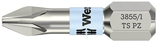 WERA-WERK HERMANN WERNER GMBH & CO.KG 71012 Bit PH Gr.3 L.25mm VA 0,6 cm (0,25 Zoll) 6KT m.Torsionszone WERA DIN3126-C 6,3