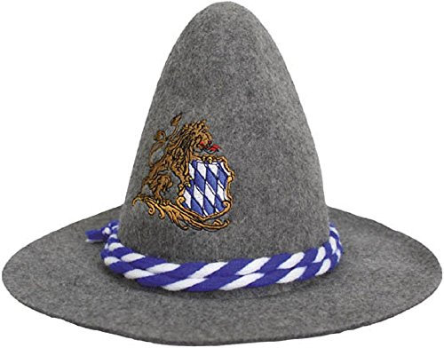 Gaudi-Hut Seppelhut mit Einstickung - Bayern Wappen - 51492