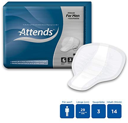 Attends for Men 3 Incontinence Pads