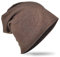 Miobo Jersey Slouch Beanie Unisex Herren Damen Mütze Trend Dunkelbraun-L