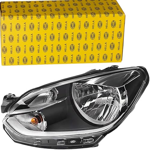 HELLA 1LJ 010 670-081 Halogen Scheinwerfer - VW Up (121, 122, BL1, BL2) | 1LJ 010 670-081 Kompatibel mit Load Up! (121, 122, BL1, BL2),UP! (121, 122, BL1, BL2, BL3, 123)