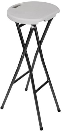 Perel TOOLLAND - FP145 Tolland Barstuhl, Zusa mmenklapbar, 80 cm Höhe 176259
