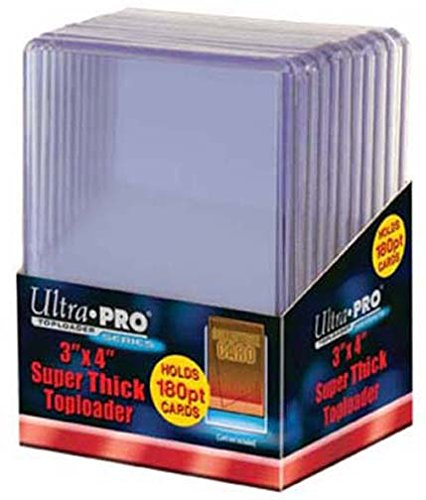 Ultra Pro 180pt Top Loader Packs - 10 Toploaders Per Pack - Thick Baseball, Basketball, Hockey, Football Cards (Ie Memorabilia)