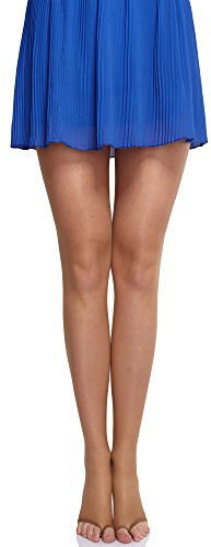 Merry Style Collant Fin Transparent Lingerie Sexy Sous-vêtement Femme Lycra MS 336 10 DEN(Beige, S)