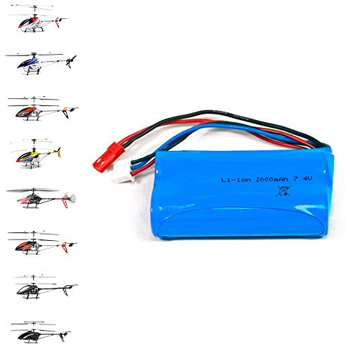 2000 mAh, 7.4 V batterie Upgrade Tuning pour modèles de RC hélicoptère