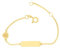 JC Schmuck 333 Gold Baby ID-Armband Kinder Goldarmband 14 cm mit Engel I Schildband Armband mit Gravur Taufarmband Gold Namensarmband I Babyarmband mit Namen I Kinderschmuck I 5.56049-99