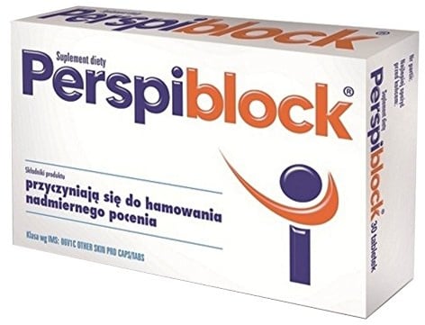 PERSPIBLOCK - 30 Capsules - Innovative Solution Fighting Excessive Sweating. This is The First Product of This Kind in The Form of Capsules
