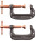 2X Heavy Duty 2/50mm G Clamps - Copper Plated Metal Grips/Vices