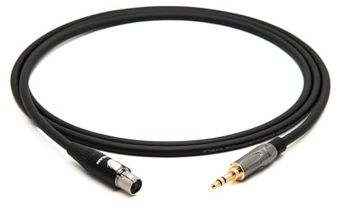 enoaudio Mogami 2893 Quad HiFi Kopfhörer Kabel für AKG usw. | Amphenol Gold 3,5 Miniklinke - Neutrik miniXLR, 5,0 m