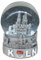 I LOVE KÖLN Schneekugel Köln - Germany 6,5 cm groß mit Sockel in Silber | Handbemaltes typisches und klassisches Souvenir aus Köln
