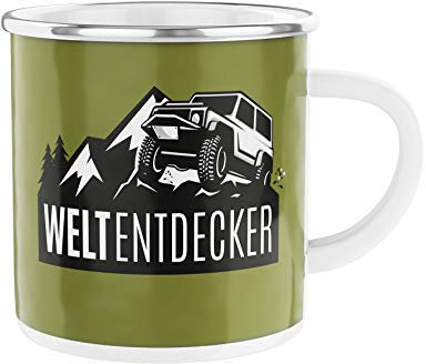 La Vida Emaille Becher Für Dich aus Metall mit Spruch