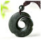 XIAOXINGXING Halskette mit natürlichem Jade-Anhänger, hetianischer Jade-Schmuck für Herren, Geschenk, buddhistische Glückskette.