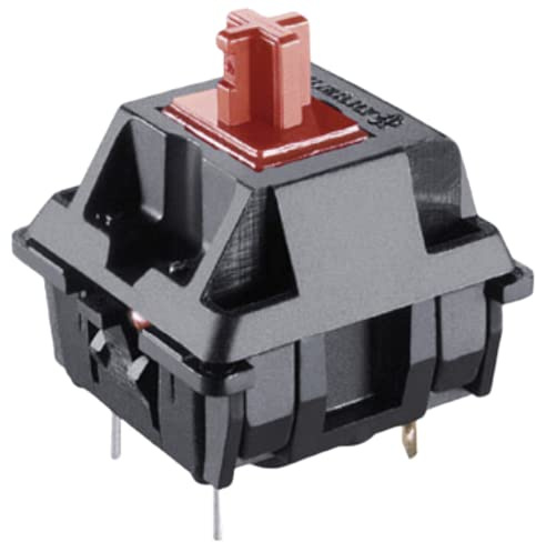 Packung mit Cherry MX Tastenschaltern für Mechanische Tastaturen | Plate Mounted Switches | MX1AL1NN (Cherry Red, 65 Stück)