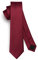HISDERN Herren Krawatte Burgund Schmale Einfarbig Seide Krawatten für Herren Klassische Formelle Elegante Schlipse Hochzeit Party Business Krawatte 6cm