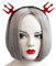 Accessoires Dress Party up Stirnbänder Requisiten Halloween Weihnachtsfeier Sonstiges Oberarm Schmuck Silber (BlackRed, One Size)