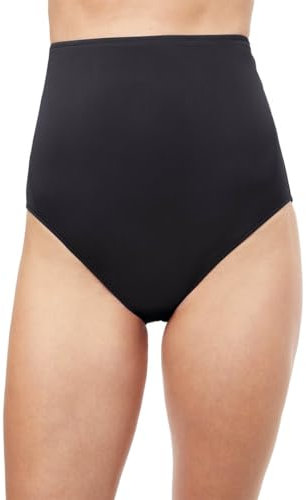 Profile by Gottex Tutti Frutti - Parte inferior ultra alta reciclada para mujer, Negro -, 16