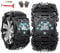 Universal Schneeketten für Auto Ninonly 6 Stück Auto Schneeketten SUV für Rad Das Auto, SUV und Kleine LKWs Auto Reifen Schneekette Anti Rutsch für Auto Sicherheit, Klettern,Breite mit 165mm-275mmm