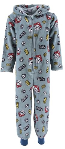 PAW PATROL Jungen Schlafanzug Jumpsuit Overall Pyjama Schlafanzug (98, Blau)