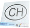INDIGOS UG Auto Aufkleber Auto - 200x127 mm - Schweiz CH - Silber - Selbstklebender Sticker für Auto, Fenster, Bus oder LKW - UV-beständig & wetterfest