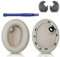HATOFES Ersatz-Ohrpolster für Sony WH-1000XM4 (WH1000XM4) Over-Ear-Kopfhörer, Ohrpolster mit weicherem Proteinleder, Geräuschisolierung, Memory-Schaum, zusätzliche Dicke (Gold)
