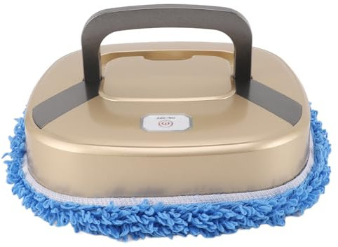 Robot Aspirateur et Vadrouille combiné, Mode D'essuyage à la Main, Arrêt Intelligent avec Minuterie, Nettoyage Humide et Sec, Batterie 2400 MAh, Robot Aspirateur Laveur (Gold)