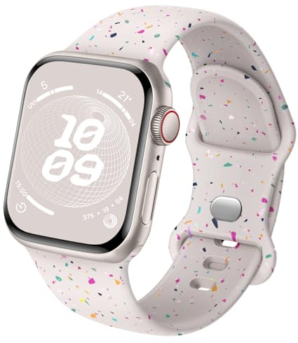 Joehwerr Sport Strap Compatible with Apple Watch Straps 40mm 41mm 38mm 42mm 44mm 45mm 46mm 49mm for Women Men, Recycled Plastic Soft Silicone Band for iWatch SE3 Series 11 10 9 8 7 6 5 4 3 2 1