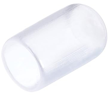 sourcing map Gummi-Endkappen, 8 mm, ID, Vinyl, PVC, Rundrohrschrauben, Schraubgewinde, transparent, 20 Stück