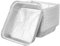 YUENPUN 70 PCS 7 Inch Aluminium Foil Trays, 18x18x4.5cm Square Aluminium Baking Tray, Air Fryer Square Aluminium Foil Trays for Baking, Air Fryer and Cooking