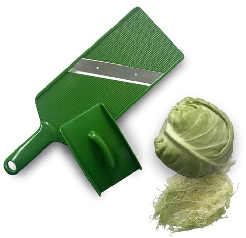 RCOAIMT, Larger Size Vegetable Slicer, Cabbage shredder peeler, Greate for Cabbage Salads, Jicama Tacos, Onion, Potato Chips, Made Cabbage Salads Thin Fine and Fluffy(Green)