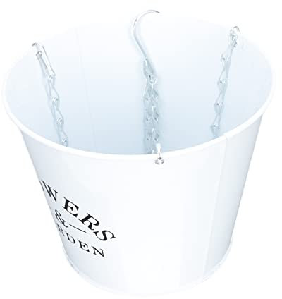 OFFSCH Pot de Fleurs Suspendu en métal décor végétal Pots de Fleurs Suspendus au Mur Fleur Decoration Pot de Fleur Design Pot de Fleur Interieur Petit Seau en Fer Pot de Fleur rétro