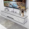 Étagère Murale, Support TV Flottant, Console TV Murale, étagère avec Gestion des câbles pour Salon, Chambre à Coucher, 130 cm