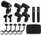 W IN-MIX 7 Piece Wired Dynamic Drum Mic Kit (Whole Metal)- Kick Bass, Tom/Snare & Cymbals Microphone Use for Drums, Vocal, Other Instrument Complete with Thread Clip, Mics Holder